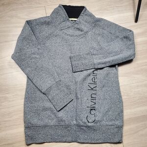 Calvin Klein Performance Sweatshirt Womens XL Gray Logo Long Sleeve